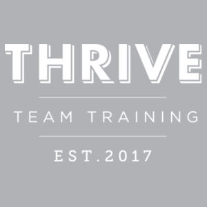 White Thrive Team Training EST 2017 - Womens Yes Racerback Singlet Design